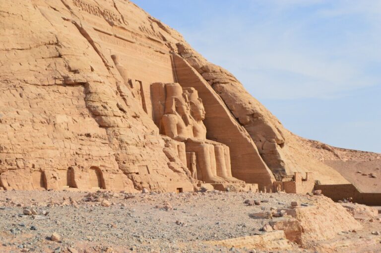 Abu Simbel Temple & Statues Of Ramses II In Egypt