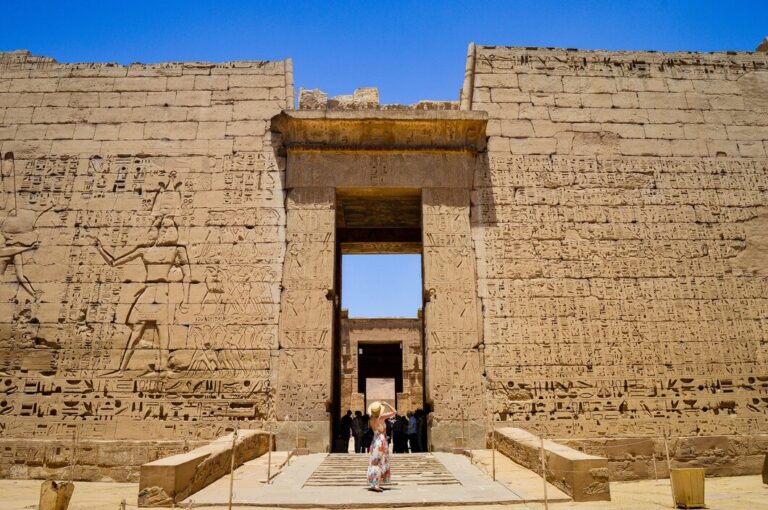 Medinet Habu Temple (Madinat) In Luxor, Egypt