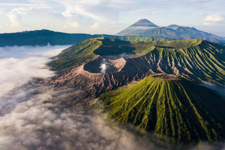 Mount Bromo Volcano Sunrise In Indonesia